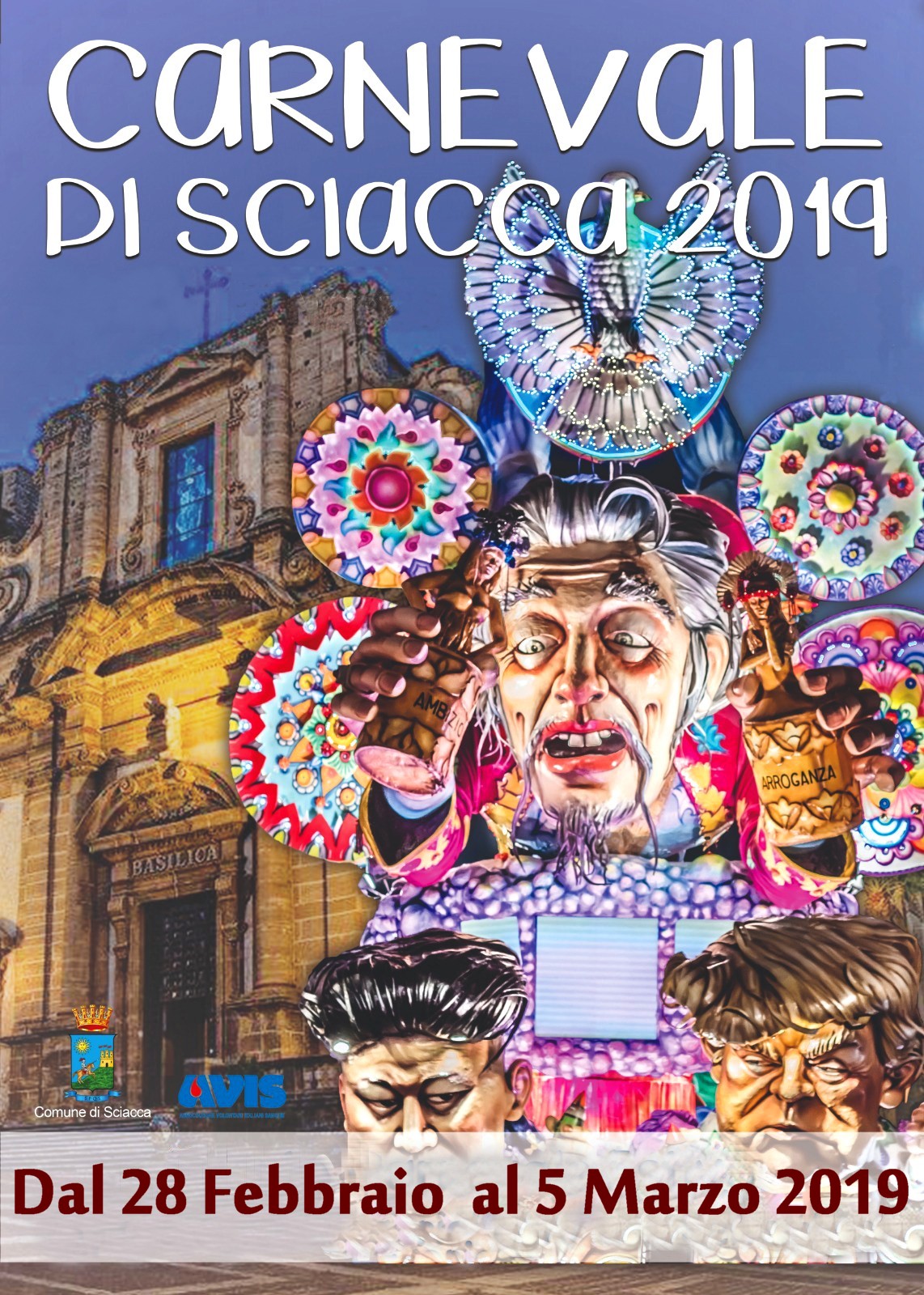 locandina carnevale di sciacca 2019